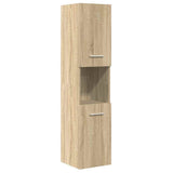 4 Piece Bathroom Furniture Set Sonoma Oak Engineered Wood 3325023