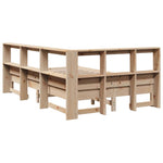 Bookcase Bed without Mattress 140x200 cm Solid Wood Pine 3324421