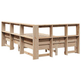 Bookcase Bed without Mattress 140x200 cm Solid Wood Pine 3324421