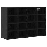 Shoe Cabinet 103 x 30 x 67 cm Engineered Wood Black Oak 875220