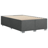 Box Spring Bed with Mattress Dark Grey 120x200 cm Fabric 3285849