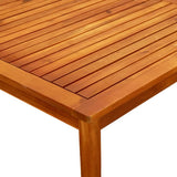 316396 Garden Coffee Table 85x85x45 cm Solid Acacia Wood