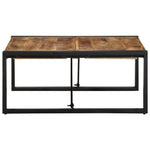 ZNTS Coffee Table 80x80x35 cm Solid Rough Wood Mango 4016670