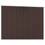 Garden Shed Brown 195x198x159 cm Galvanised Steel 46256