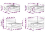 Outdoor Sofa Set 7 pcs Natural 3383607