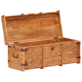 ZNTS Storage Chest 90x40x40 cm Solid Acacia Wood 289643