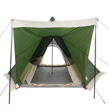 Family Tent Tipi 6-Person Green Waterproof 4009438