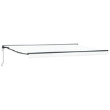 Retractable Awning White 500 x 300 cm Polyester and Metal 3331368