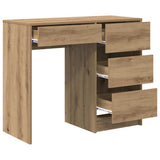 Desk with Drawer Artisan Oak 90 x 37.5 x 75 cm Engineered Wood 869497