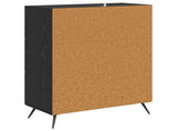 Chest of Drawers Black Oak 69.5 x 34 x 90 cm Engineered Wood 881488