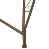 Tree Bench 8-Seater 160 x 44 cm Steel Antique Brown Round 42029509