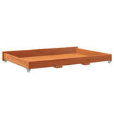 Day Bed Drawers 2 pcs Wax Brown Solid Wood Pine 844134