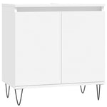 ZNTS 3 Piece Bathroom Cabinet Set White Engineered Wood 3187789