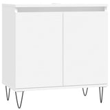 ZNTS 3 Piece Bathroom Cabinet Set White Engineered Wood 3187789