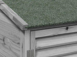 Garden Shed with Roof Grey 106 x 56 x 113.5 cm Solid Fir Wood 42033458
