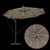 Umbrella Taupe 294 x 294 x 248 cm Polyester and Aluminium 42003386