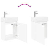 Bathroom Vanity Unit with Tap White 45.5 x 22.5 x 84 cm 889441
