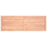 Wall Shelf Light Brown 180x60x cm Treated Solid Wood Oak 363722