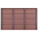 Floor Element for Solar Shower Brown 101x63x55 cm WPC 49065