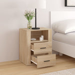 ZNTS Bedside Cabinet Sonoma Oak 50x36x60 cm Engineered Wood 816731