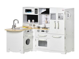 Kids Kitchen Playset, Large Pretend Role Play Kitchen, White T3398P348116