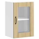Kitchen Wall Cabinet with Glass Door Lucca Sonoma Oak 853770