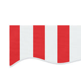 Awning Replacement Fabric Red and White 580x295 cm Polyester 367722