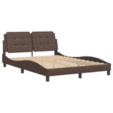 Bed Frame without Mattress "Zadar" Brown 120x200 cm Faux Leather 3208172