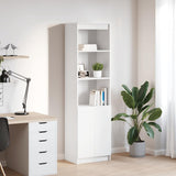 Highboard White 50x35x180 cm Engineered Wood 3328462