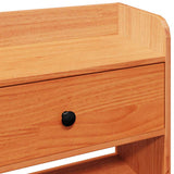 Headboard with Storage Wax Brown 140 cm Solid Wood Pine 855513