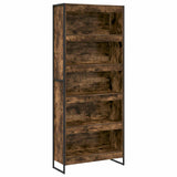 Book Cabinet 2 pcs Smoke Oak 80 x 30 x 189.5 cm Engineered Wood 3403012