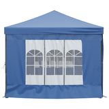 ZNTS Folding Party Tent with Sidewalls Blue 3x6 m 93542