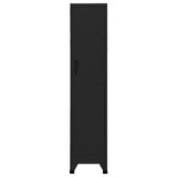 Locker Cabinet Black 38x45x180 cm Steel 339774