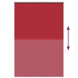 Roller Blind Blackout Red 165x230 cm Fabric Width 161.6 cm Polyester 4011869