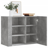 Wall Cabinet Concrete Grey 75x35x60 cm Engineered Wood 848426