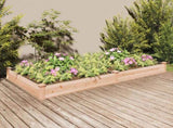 Garden Raised Bed with Liner 240x120x25 cm Solid Wood Fir 364301