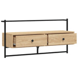 TV Cabinet Wall-mounted Sonoma Oak 100.5x30x51 cm Engineered Wood 833459