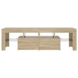 TV Cabinet with LED Lights Sonoma Oak 140x36.5x40 cm 804367