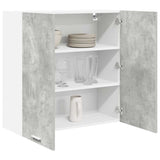 Hanging Cabinet Concrete Grey 80 x 31 x 80 cm Engineered Wood 884285