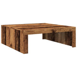 Coffee Table Old Wood 100x100x35 cm Engineered Wood 856684