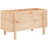 Garden Raised Bed 101x50x57 cm Solid Wood Pine 825212