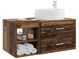 Bathroom Furniture Set 2 pcs Old Wood Engineered Wood 3403926