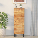 Highboard with 3 Doors 40x33x110 cm Solid Wood Mango&Iron 352929