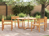 5 Piece Garden Dining Set Solid Wood Acacia 3334770