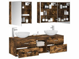 Bathroom Furniture Set 5 pcs Smoked Oak 3406731