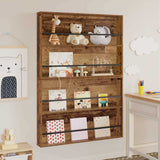 Magazine Rack 2 pcs Old Wood 100 x 12 x 70 cm Engineered Wood 890861