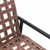 Garden Chair 2 pcs Brown 78 x 55.5 x 75.5 cm Poly Rattan 42004143