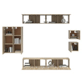 8 Piece TV Cabinet Set Sonoma Oak Engineered Wood 3114488