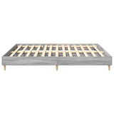 Bed Frame without Mattress Grey Sonoma 180x200cm Engineered Wood 3329026