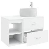 Bathroom Furniture Set 2 pcs White Engineered Wood 3403920